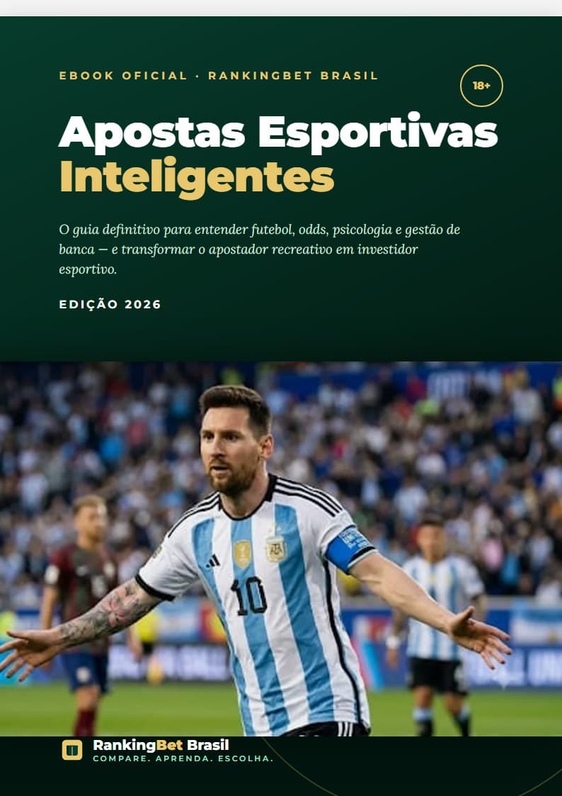 Capa do ebook Apostas Esportivas Inteligentes, edição 2026 do RankingBet Brasil