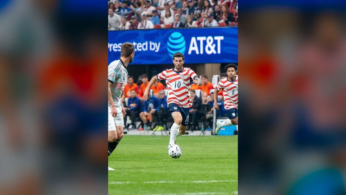 Christian Pulisic em ação pela seleção dos Estados Unidos