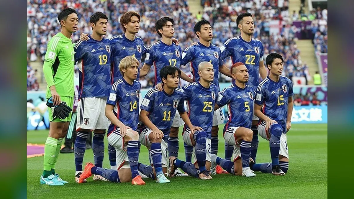 Seleção do Japão em partida de Copa do Mundo