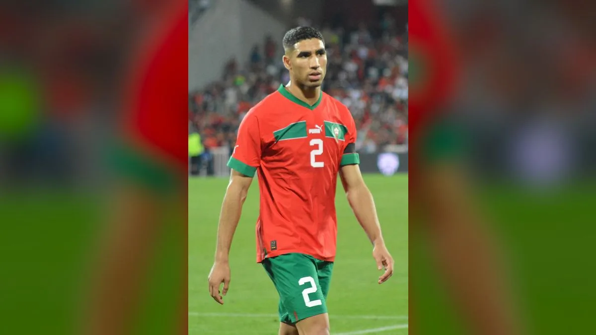 Achraf Hakimi, estrela da seleção do Marrocos