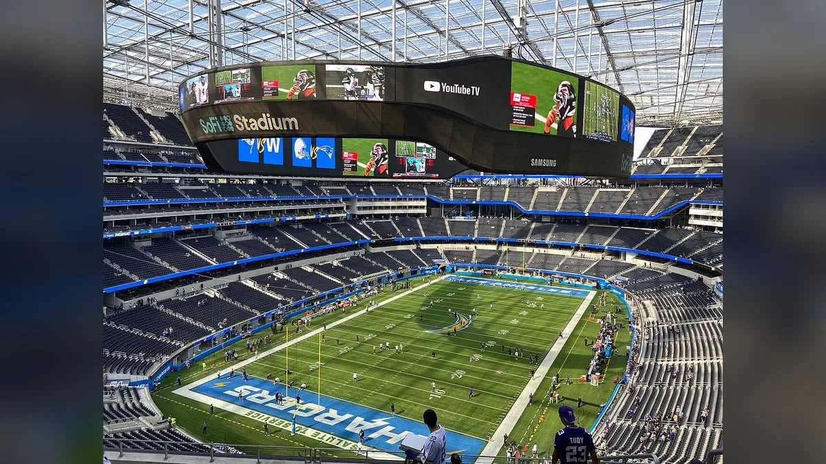 SoFi Stadium, em Los Angeles, uma das sedes da Copa do Mundo de 2026