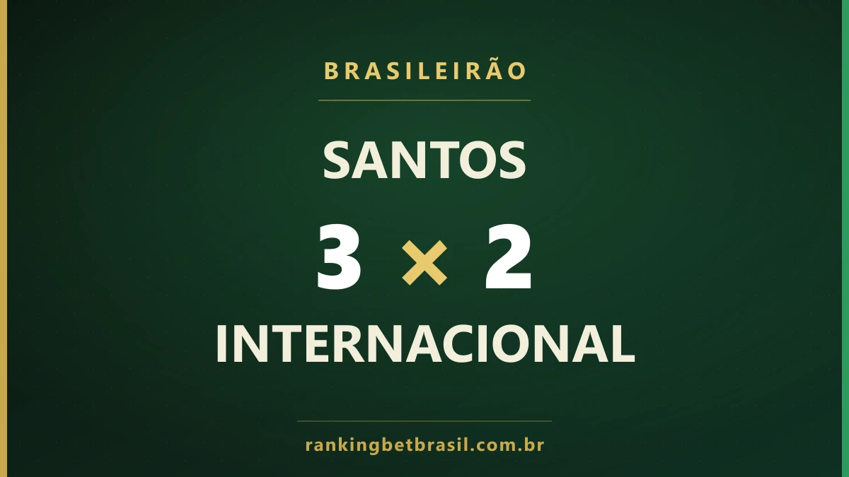 Gabigol comemora gol pelo Santos no Brasileirão 2026 no Beira-Rio