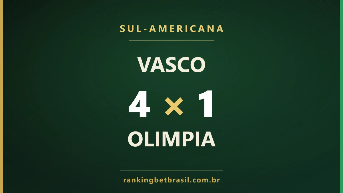 David comemora gol do Vasco sobre o Olimpia na Copa Sul-Americana 2026